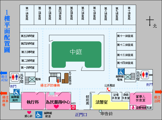 1F平面配置圖(無障礙標示)