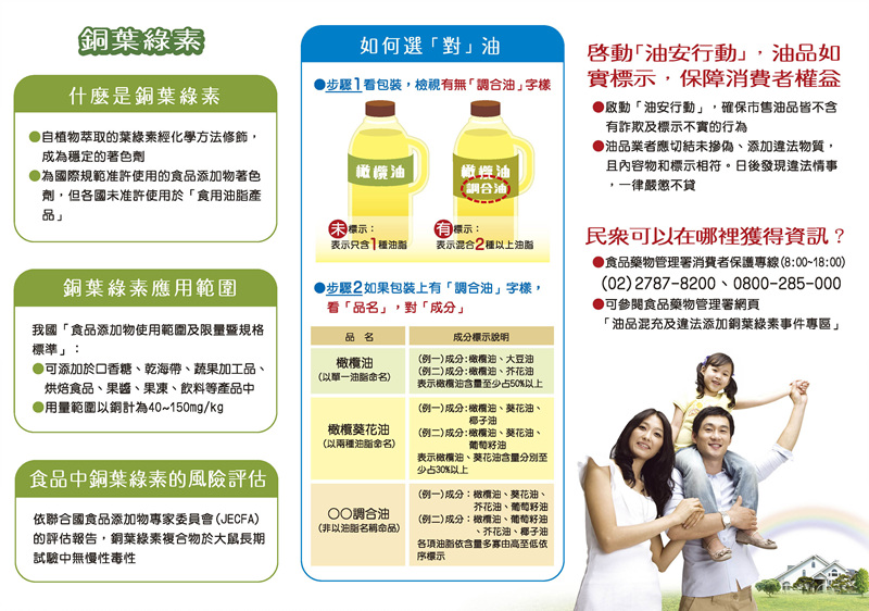 食品藥物管理署製作「油安行動」