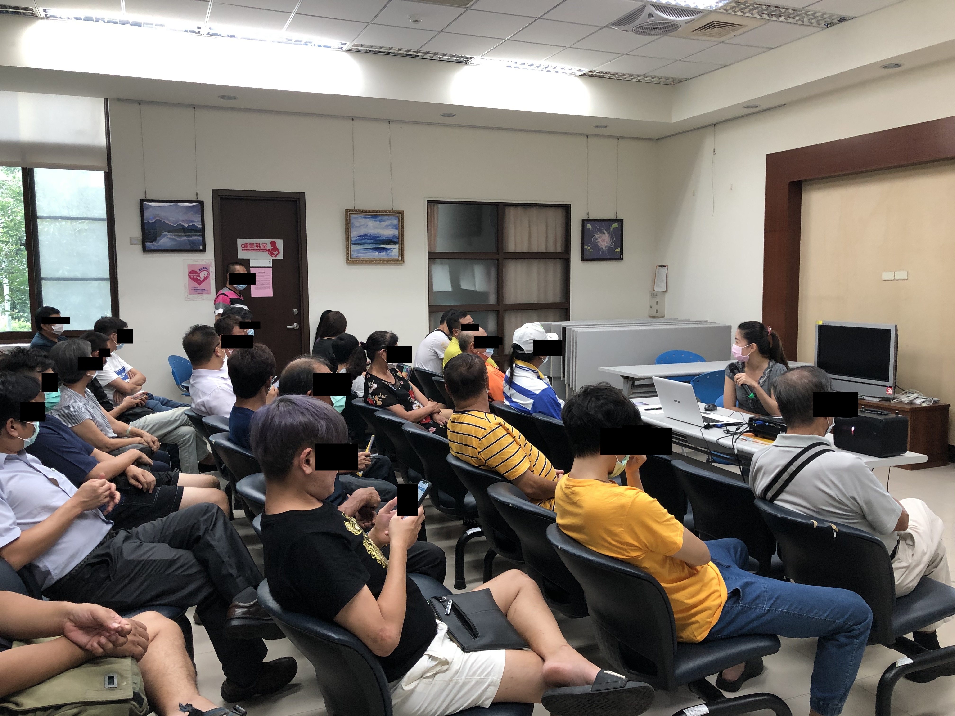 109.08.19課程中，蔡觀護人針對學員的提問進行答覆。