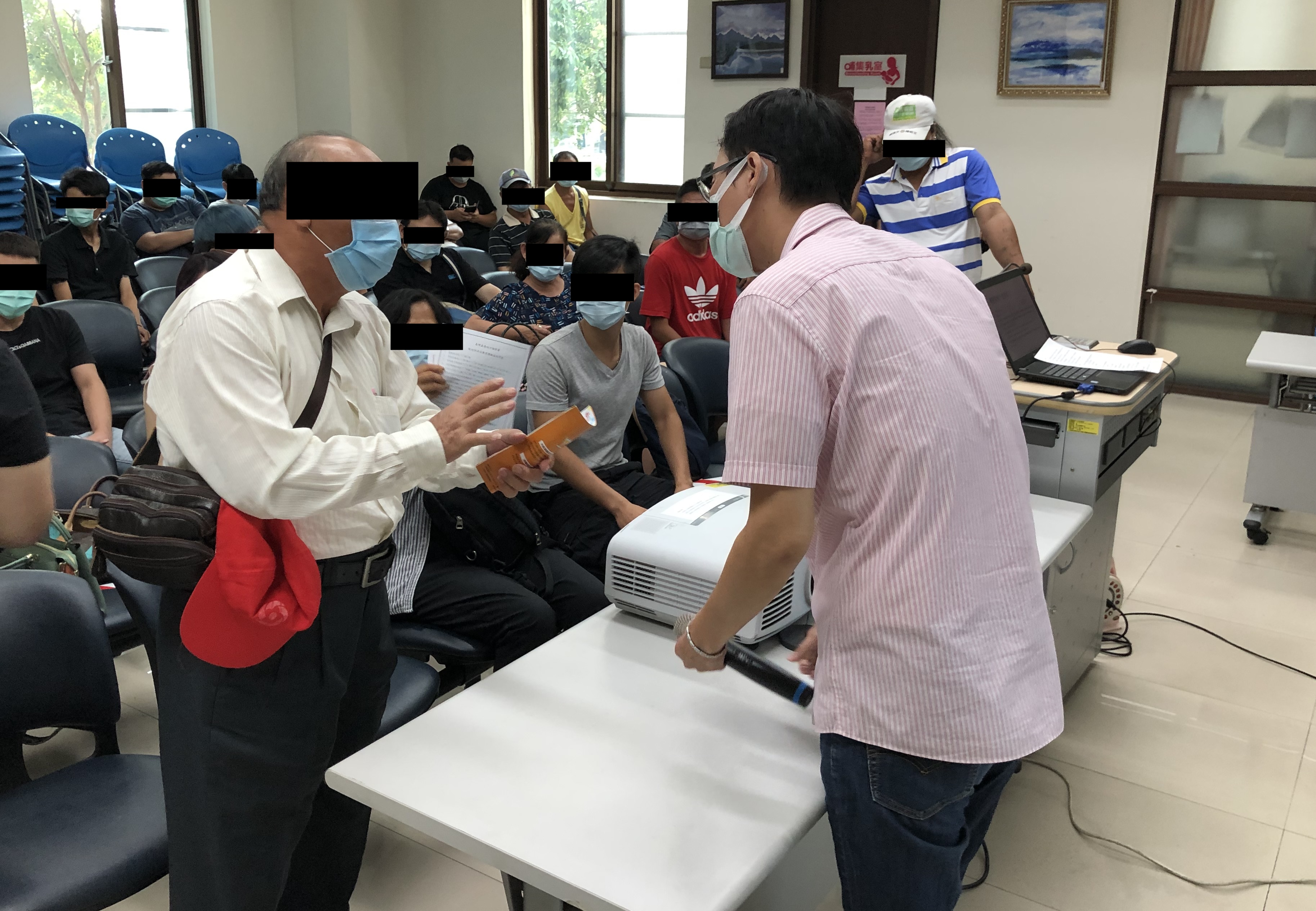 109.09.16課程中，張觀護人針對學員的提問進行答覆。