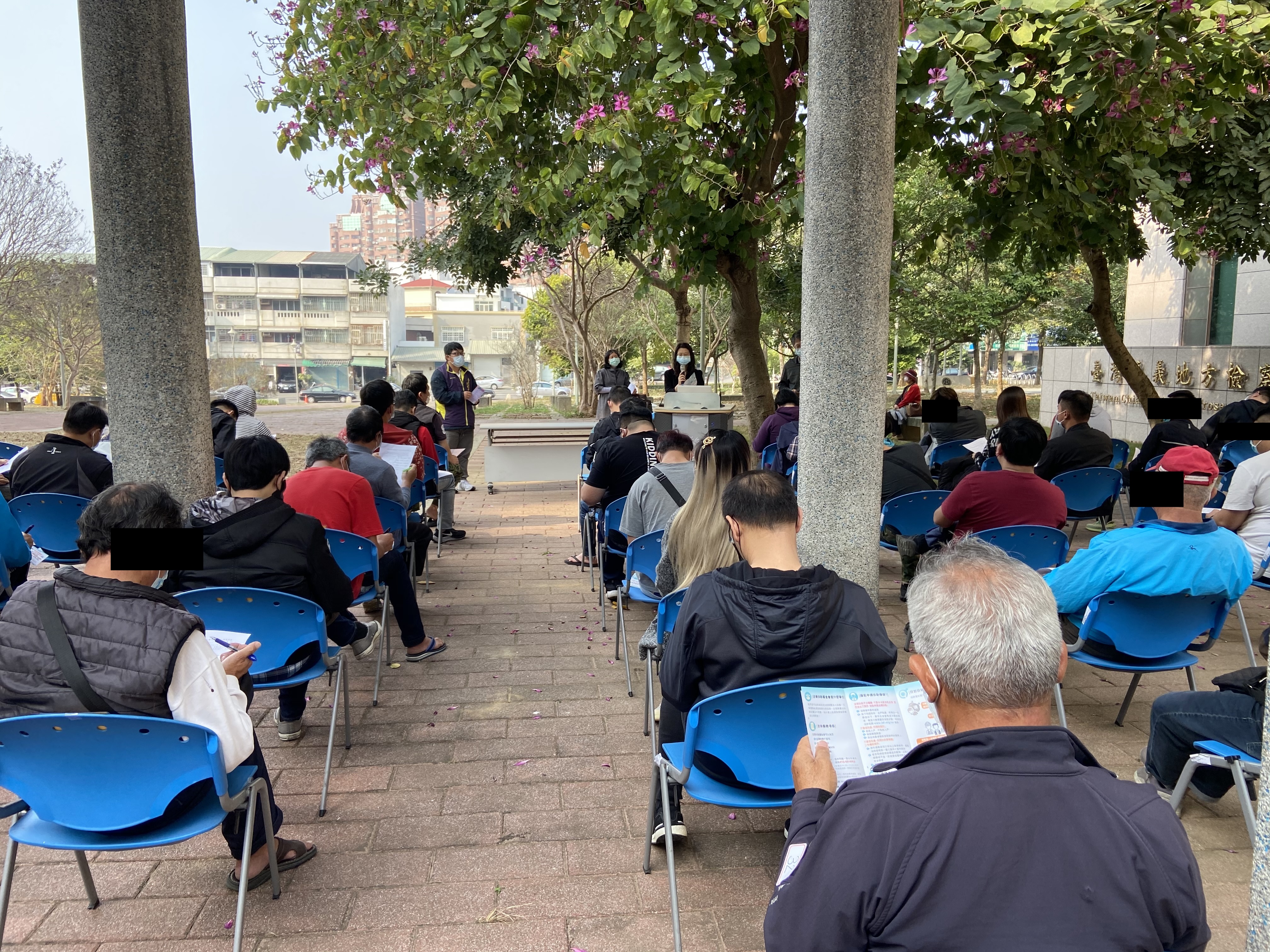 1100127-2.法律扶助基金會到場宣導，鼓勵學員積極面對法律困境，該會皆能提供諮詢。