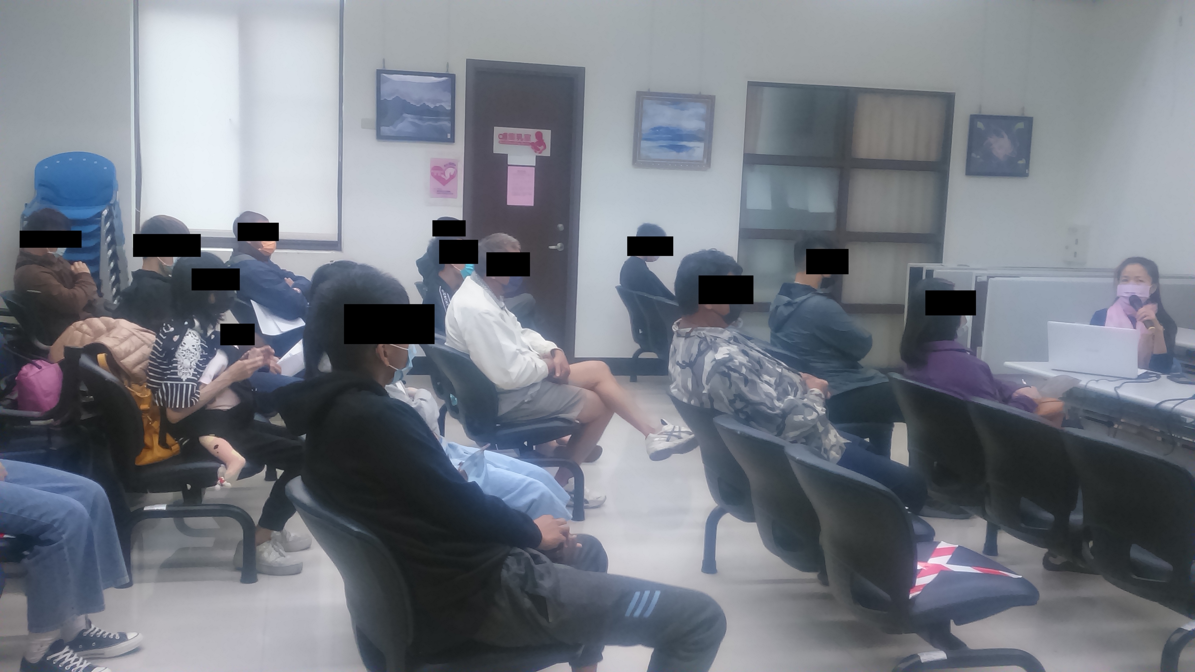 1101110-2.學員們參加蔡觀護人課程狀況