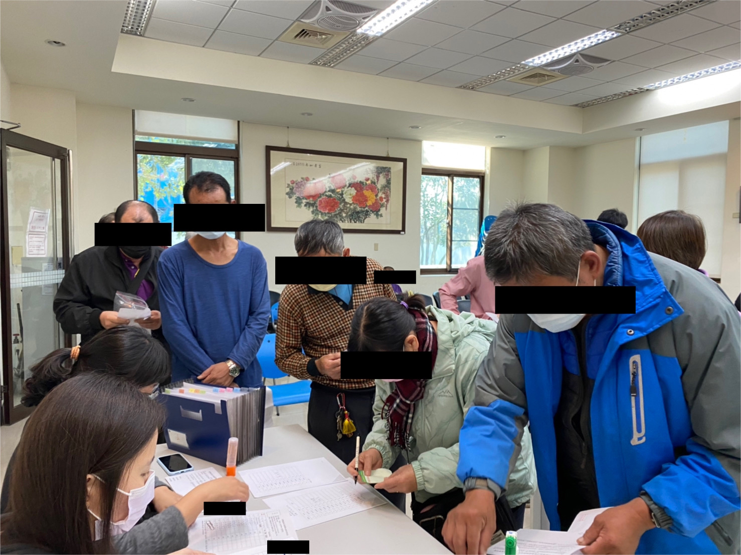 1110209-1.上課前進行報到程序，另請學員戴好口罩。