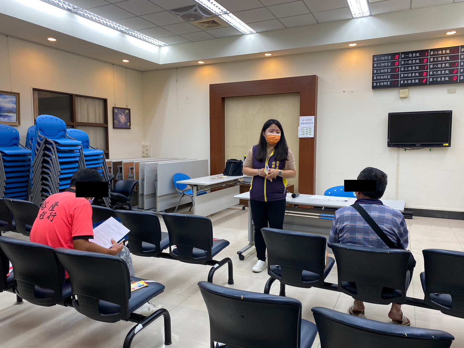 1111109-1.嘉義市毒品危害防制中心來署進行宣導，建立學員正確之用藥觀念。