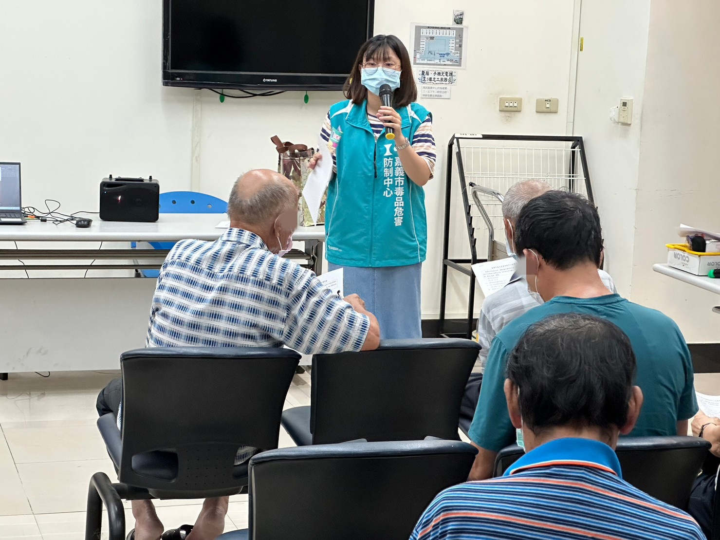 1120920-6.嘉義市毒品危害防制中心來署進行宣導，建立學員正確之用藥觀念