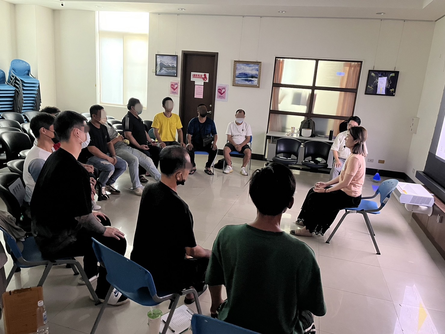 112.9.13學員進行3分鐘正念呼吸