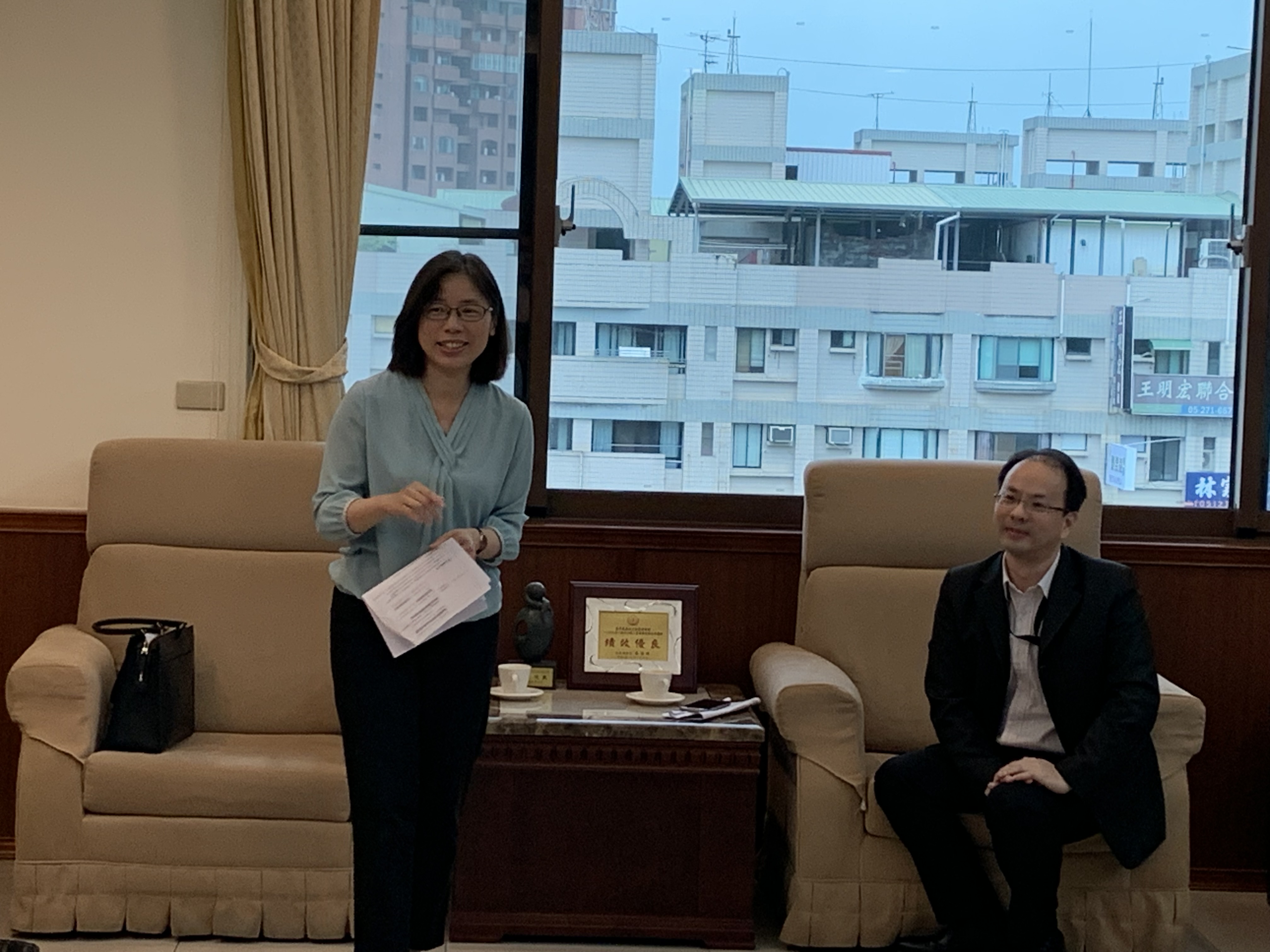 02.保護司副司長林秀敏勉勵同仁工作的辛勞