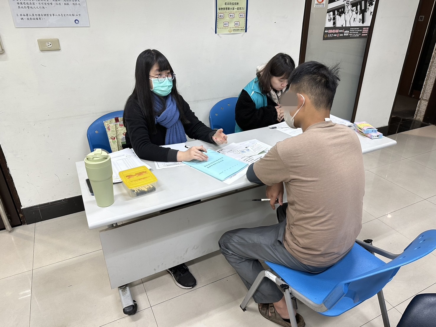 2.全人計畫人員說明義務勞務注意及遵守事項。