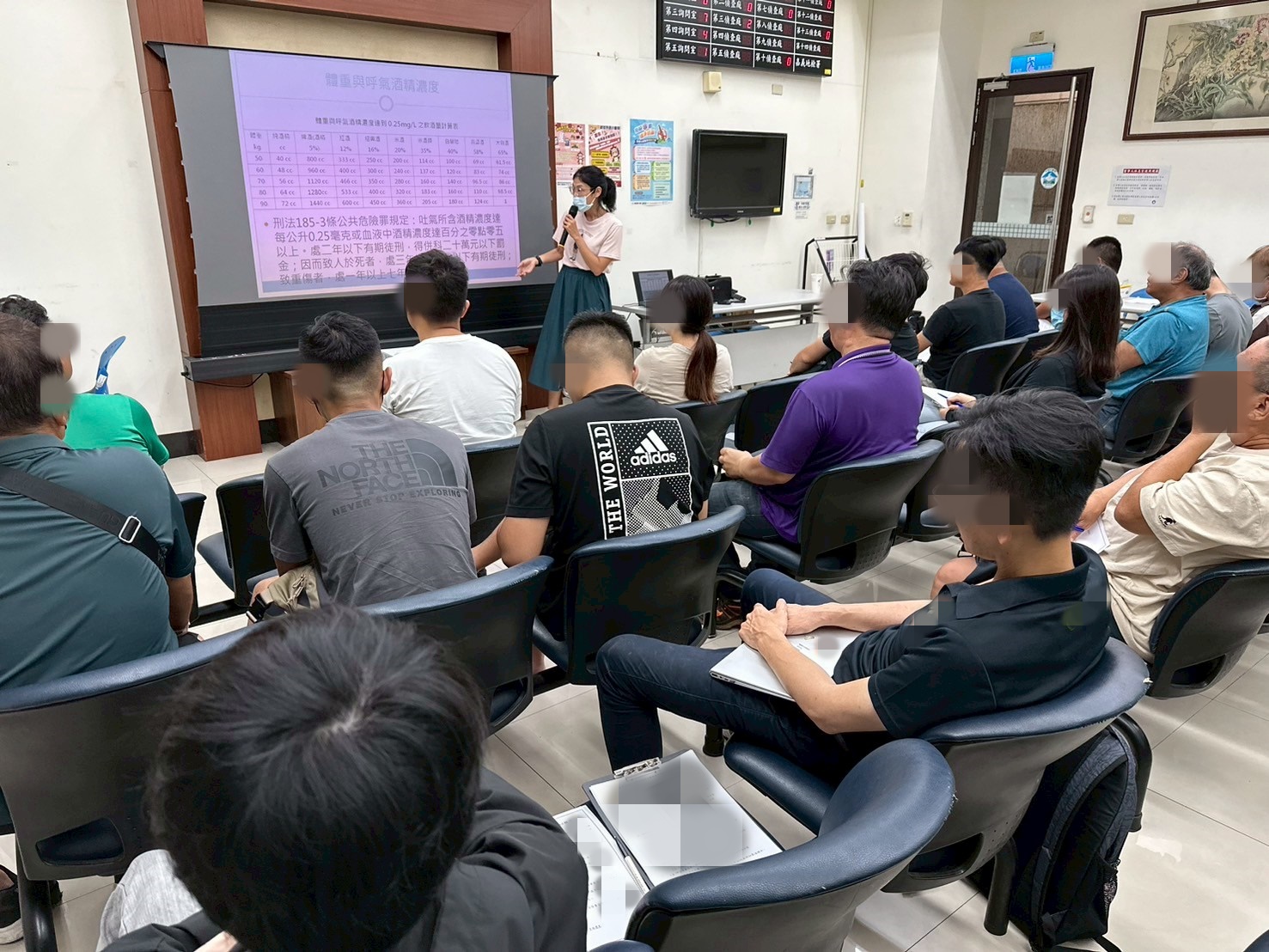 1140521-7.張雅雯觀護人講述「酒精成癮議題及戒治」，以體重與呼氣酒精濃度計算揭開序幕