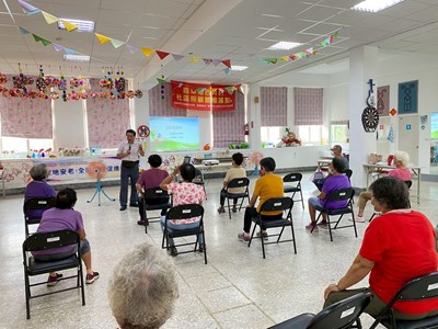 嘉義地檢署結合鹿草鄉西井老人活力站辦理反詐騙宣導1