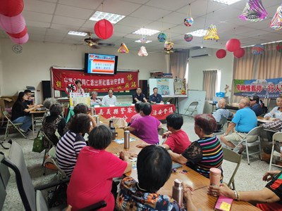 嘉義地檢署前往中埔鄉同仁社區參與治安社區會議進行反詐騙宣導