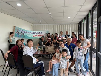 260614-1嘉義地檢署結合內政部移民署南區事務大隊嘉義市服務站、嘉義市專勤隊，在嘉義縣番路鄉逐鹿文創社區共同舉辦「原新齊心、安心生活」法治教育暨家庭宣導課程。